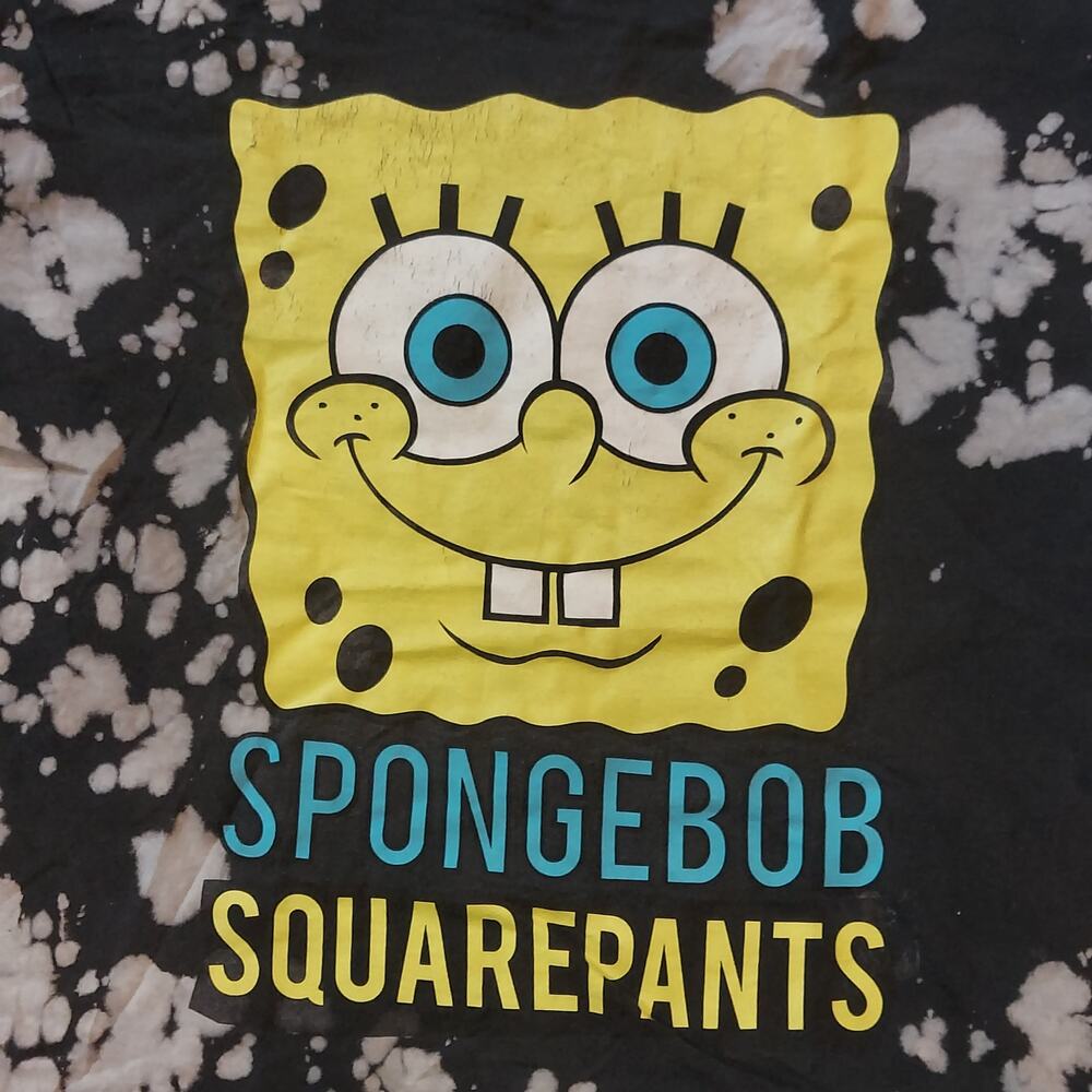 Spongebob Squarepants Shirt Mens Large Nickelodeon Tie-Dye Short Sleeve Tee